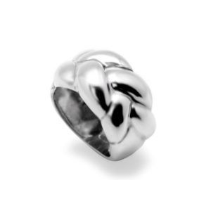 SORTIJA PLATA TRENZA