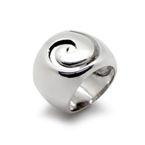 SORTIJA PLATA ESPIRAL