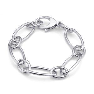 PULSERA PLATA ESLABONES