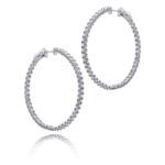 PENDIENTES PLATA Y PIEDRAS ARO