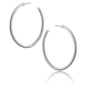 PENDIENTES PLATA Y PIEDRAS ARO