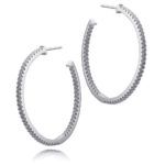 PENDIENTES PLATA Y PIEDRAS ARO