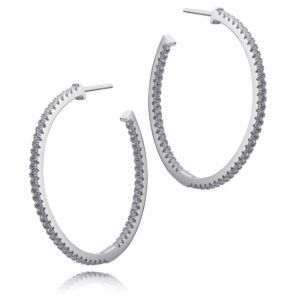 PENDIENTES PLATA Y PIEDRAS ARO