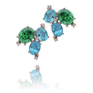 PENDIENTES PLATA Y PIEDRAS