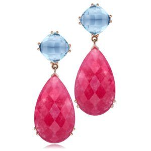 PENDIENTES PLATA Y PIEDRAS