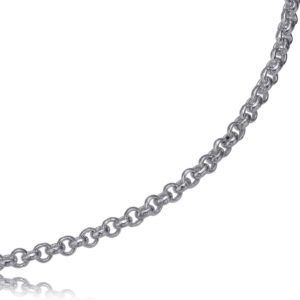 CADENA PLATA ROLO 4,00 - 50 cm