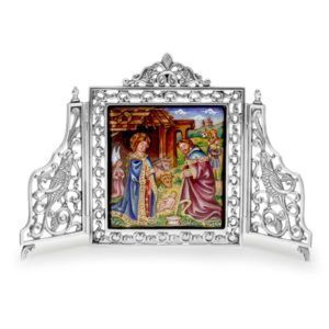 TRÍPTICO PLATA Y ESMALTE