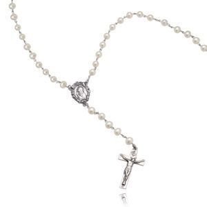 ROSARIO PLATA Y PERLAS