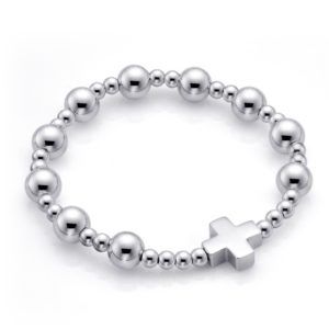 PULSERA ROSARIO PLATA