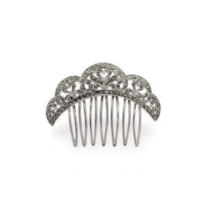 PEINETA PLATA Y PIEDRAS