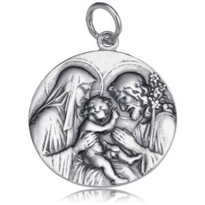 MEDALLA PLATA SAGRADA FAMILIA