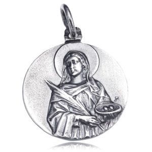 MEDALLA PLATA SANTA LUCÍA