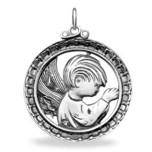 COLGANTE ÁNGEL CUNA PLATA