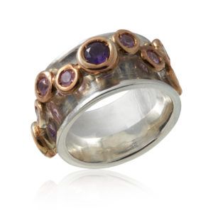 SORTIJA PLATA Y PIEDRA