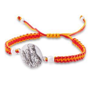 PULSERA MACRAMÉ Y PLATA