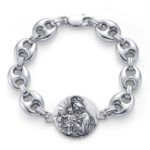 PULSERA ESCAPULARIO PLATA T6