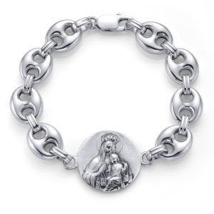 PULSERA ESCAPULARIO PLATA T6
