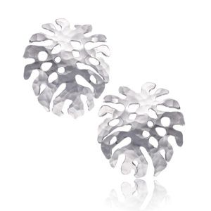 PENDIENTES PLATA HOJA