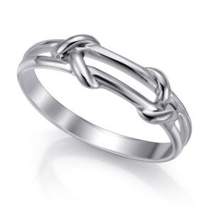 SORTIJA PLATA DOBLE HILO