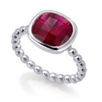 SORTIJA PLATA Y PIEDRAS