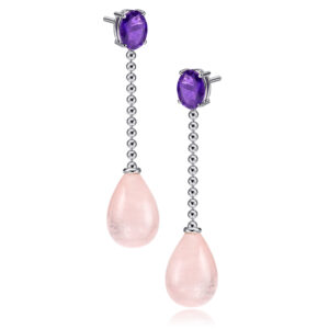 PENDIENTES PLATA Y PIEDRAS