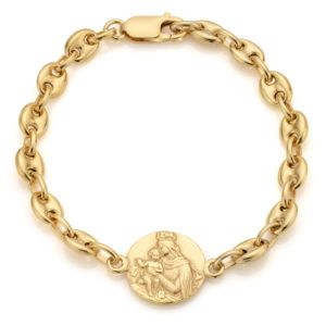 PULSERA ESCAPULARIO T2 - DORADO