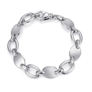 PULSERA PLATA CHAPAS