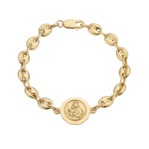 PULSERA ESCAPULARIO DORAD T3