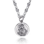 CADENA CALABROTE CON ESCAPULARIO PLATA