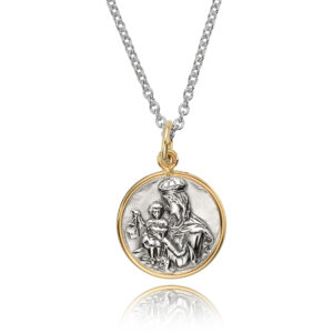 CADENA Y MEDALLA PLATA Y ORO