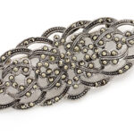 BROCHE PLATA Y PIEDRAS