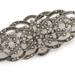 BROCHE PLATA Y PIEDRAS