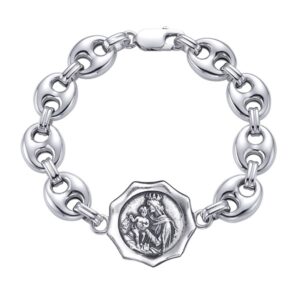 PULSERA ESCAPULARIO PLATA T6 - PLATA