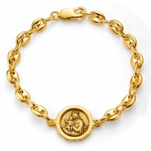 PULSERA ESCAPULARIO T2 - DORADO