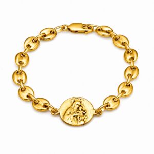 PULSERA ESCAPULARIO T3 - DORADO