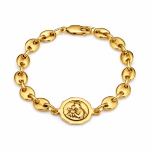 PULSERA ESCAPULARIO T3 - DORADO