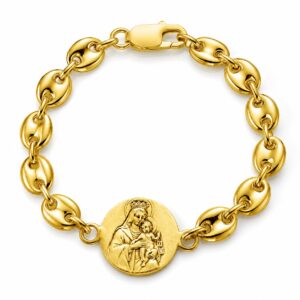 PULSERA ESCAPULARIO T4 - DORADO