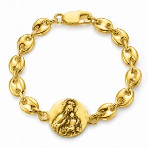 PULSERA ESCAPULARIO T4 - DORADO