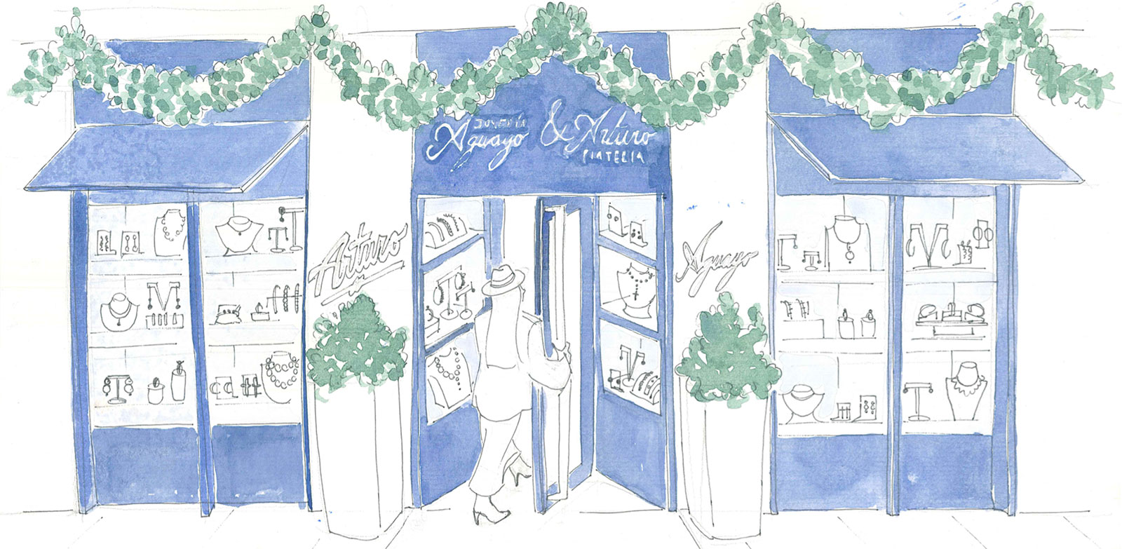 Acuarela Joyería Aguayo