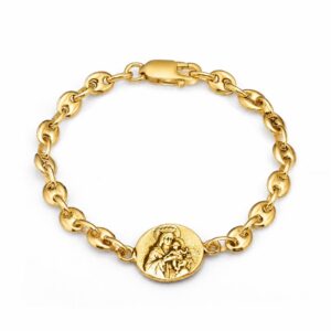 PULSERA ESCAPULARIO T1 - DORADO